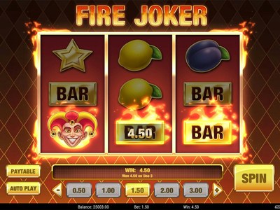 Fire Joker — предпросмотр игрового поля